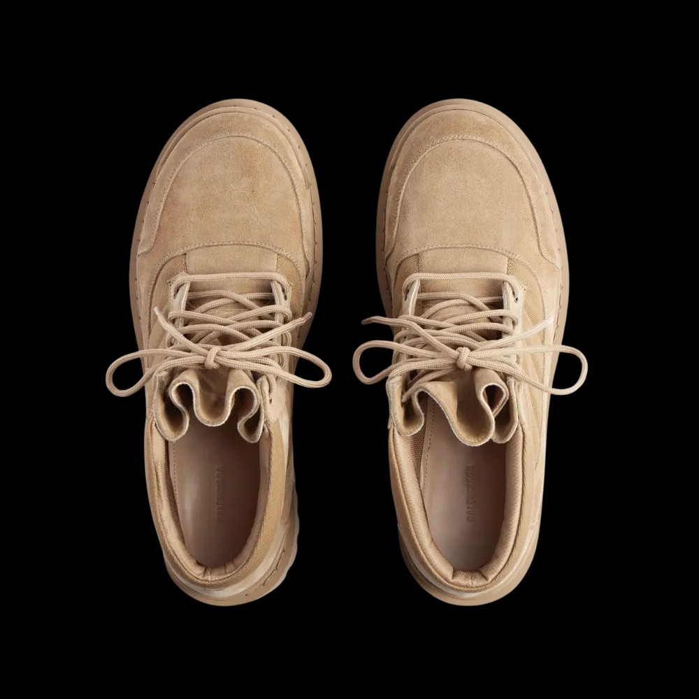Balenciaga Combat Strike Low Boot In Sand - HypeFly India View 5