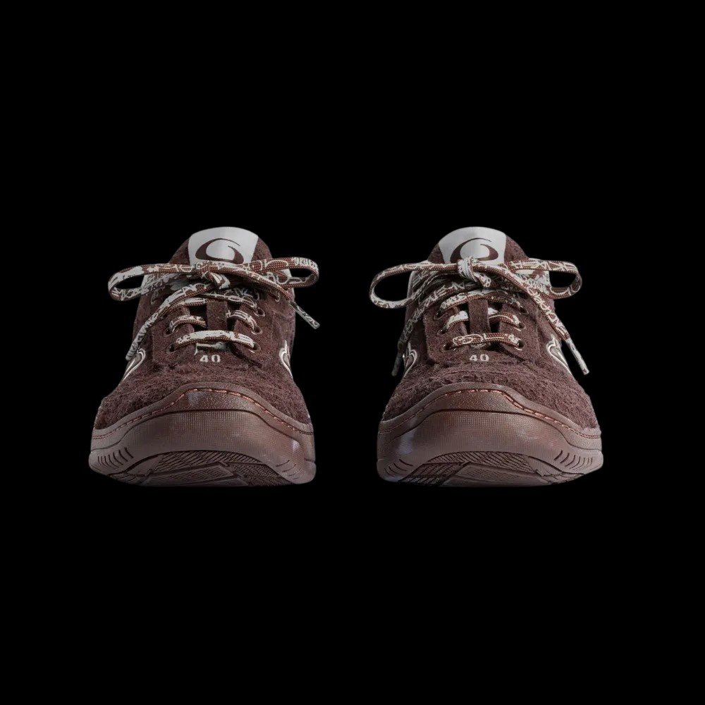 Balenciaga Hamptons Suede Sneaker In Dark Brown - HypeFly India View 2