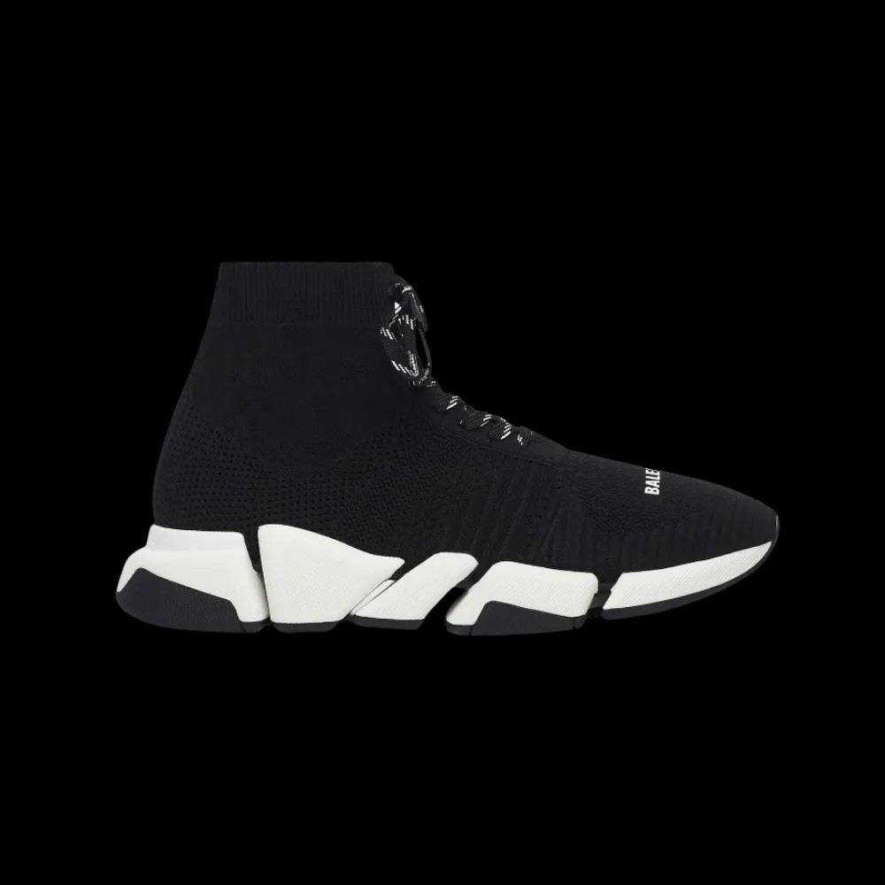 Balenciaga Speed 2.0 Lace-Up Sneaker In Black - HypeFly India View 1
