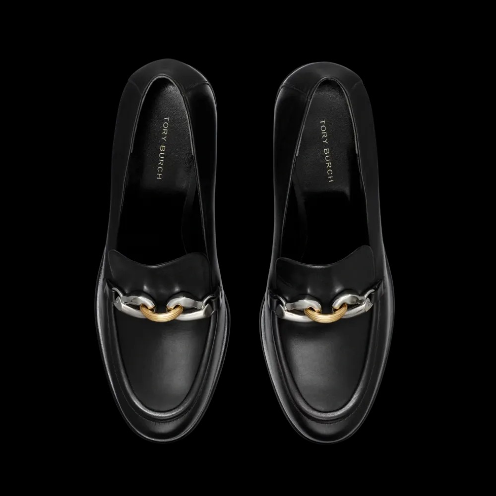 Tory Burch Jessa Heeled Loafer Perfect Black - HypeFly India View 3