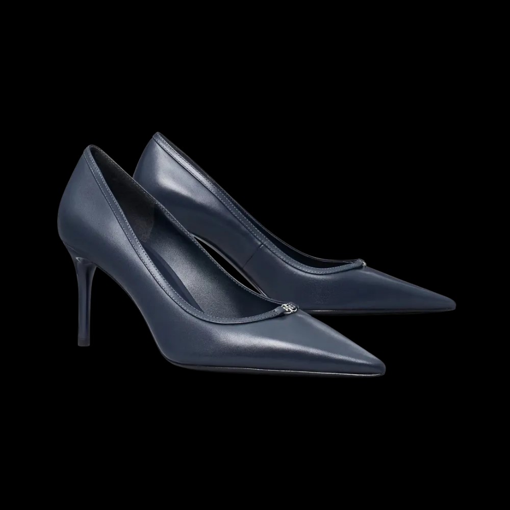 Tory Burch Double T Buckle Pump New Navy - HypeFly India View 4