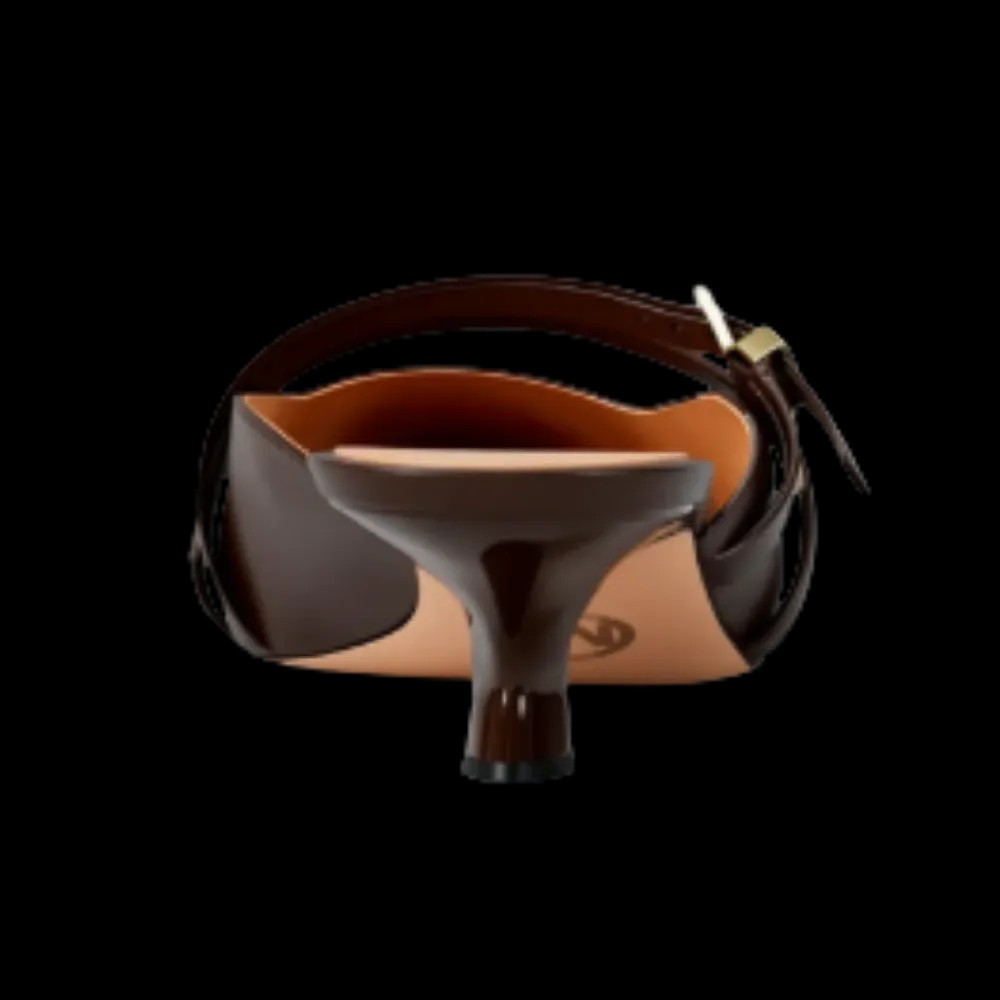 Michael Kors Yvette Kitten Mule Nutmeg - HypeFly India View 5