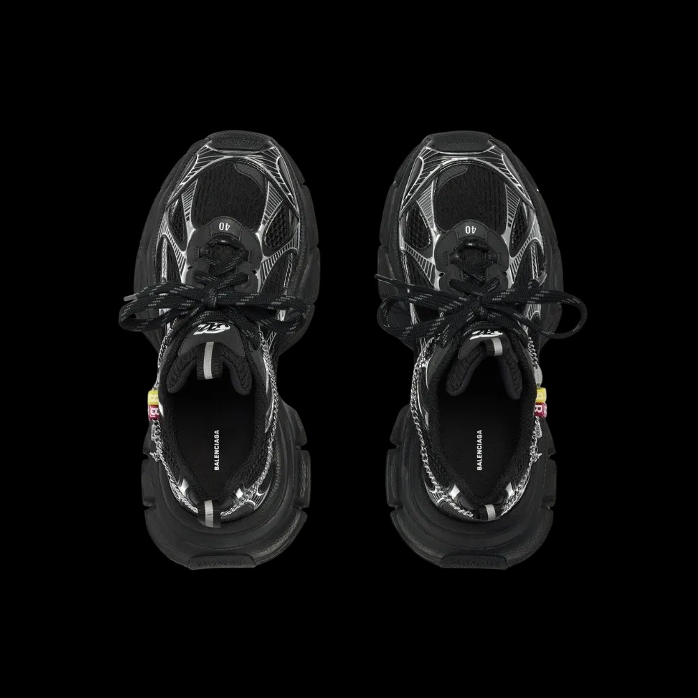 Balenciaga 3XL Sneaker With Charms In Black - HypeFly India View 5