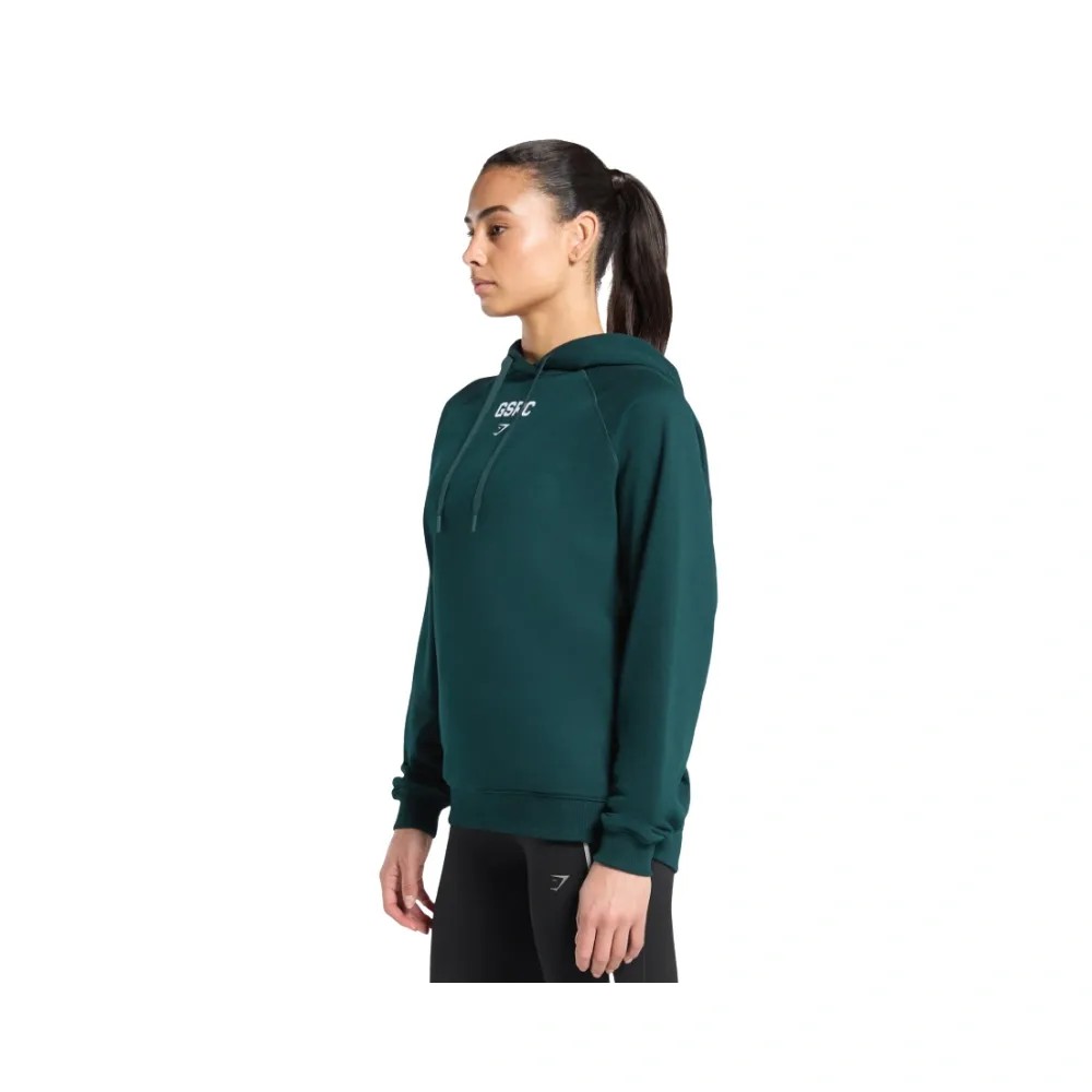 Gymshark Running Graphic Hoodie Strong Teal - HypeFly India View 5