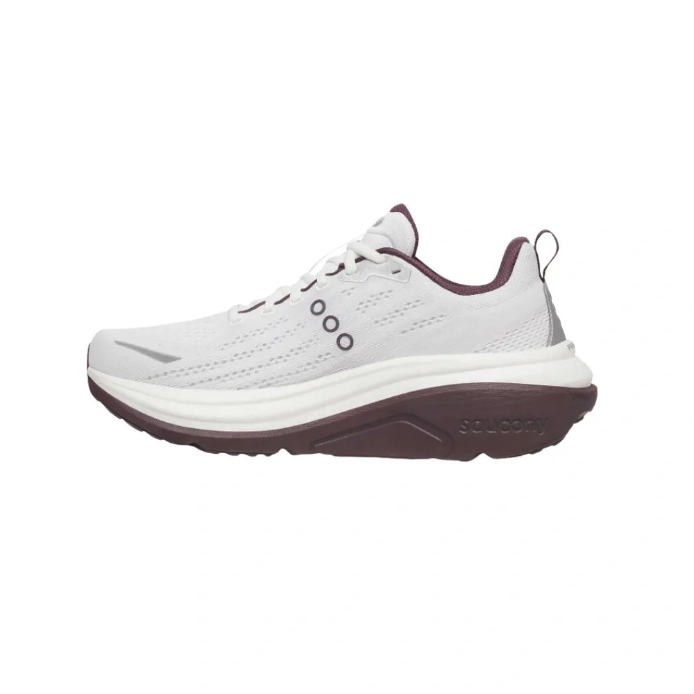 Saucony Hurricane 25 White | Wine - HypeFly India View 2