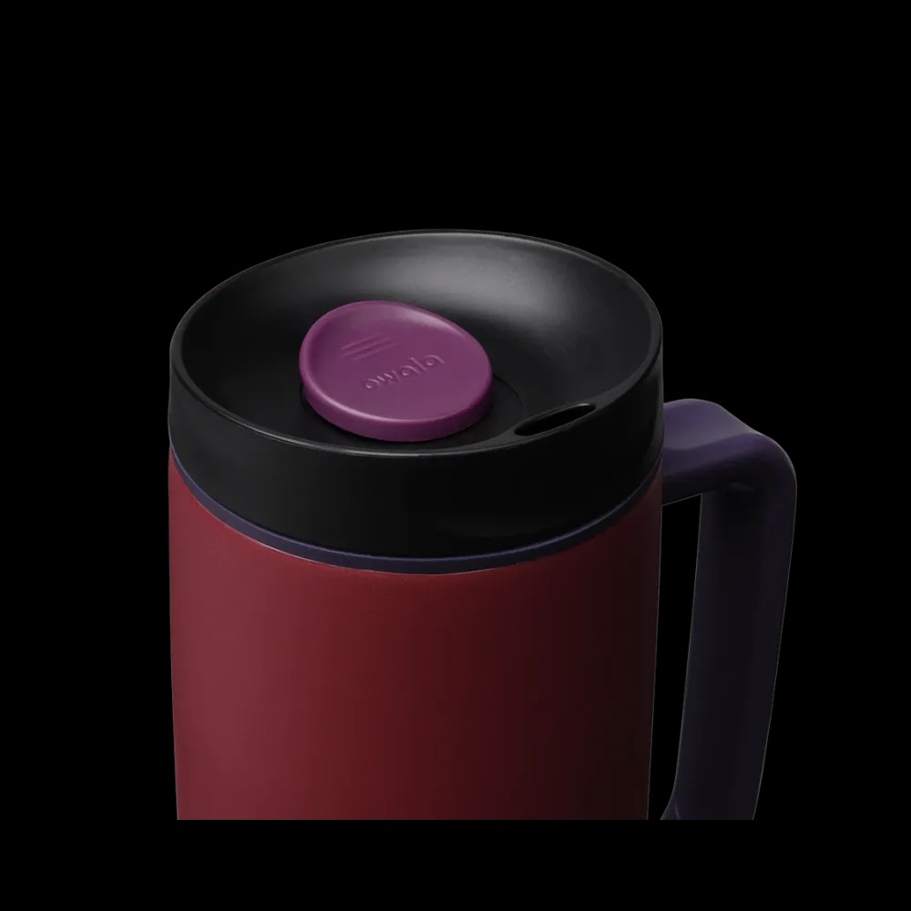 Owala Smoothsip-Slider-With-Handle 24oz "Burgundy Bay" - HypeFly India View 4