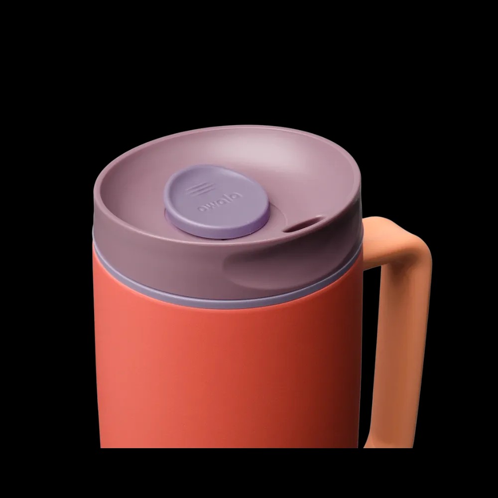 Owala Smoothsip-Slider-With-Handle 24oz "Terracotta Sunset" - HypeFly India View 2