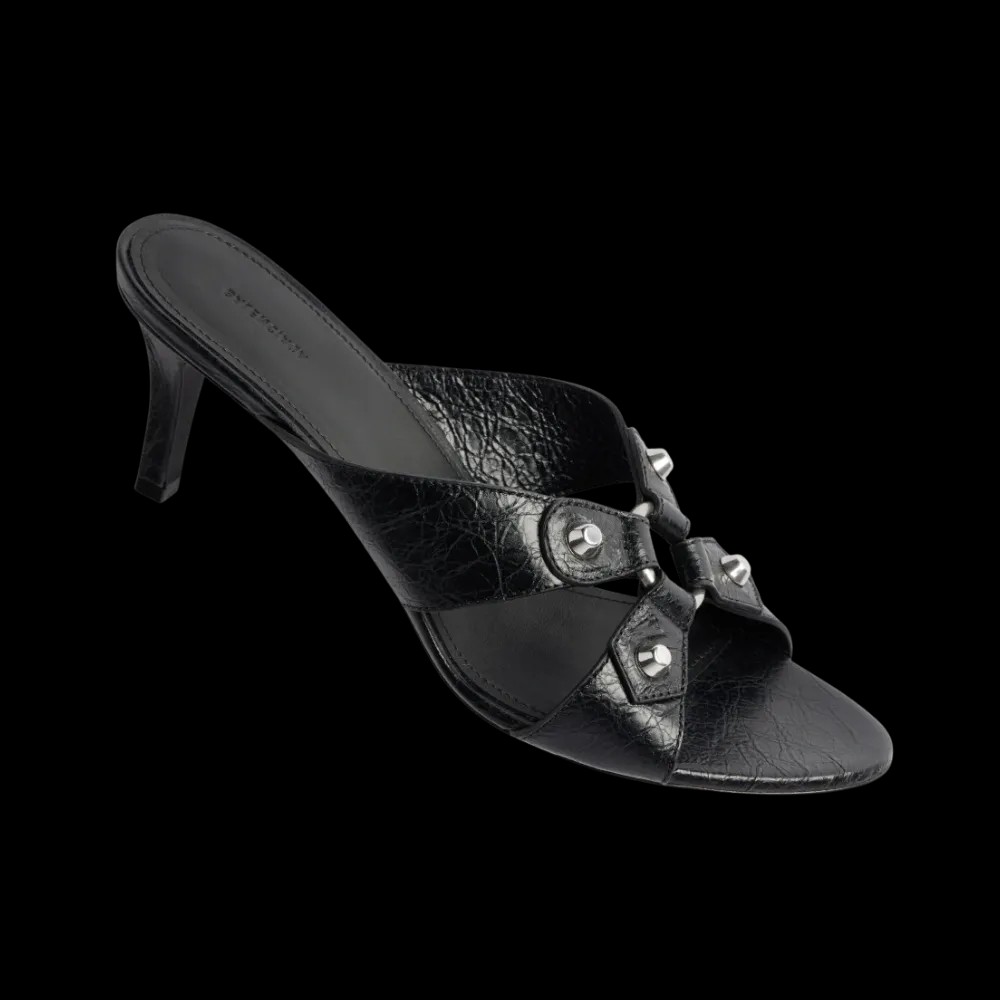 Balenciaga City Sandal In Black - HypeFly India View 5