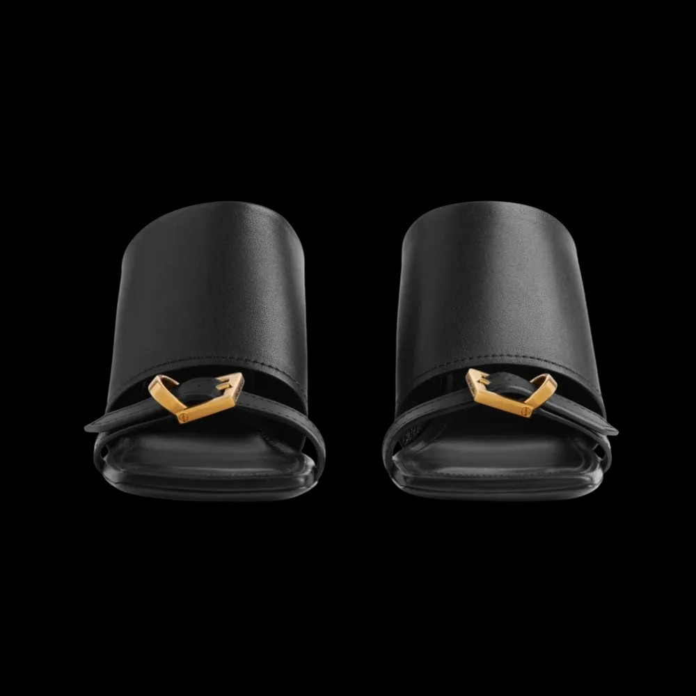Balenciaga Bel Air Sandal In Black - HypeFly India View 4