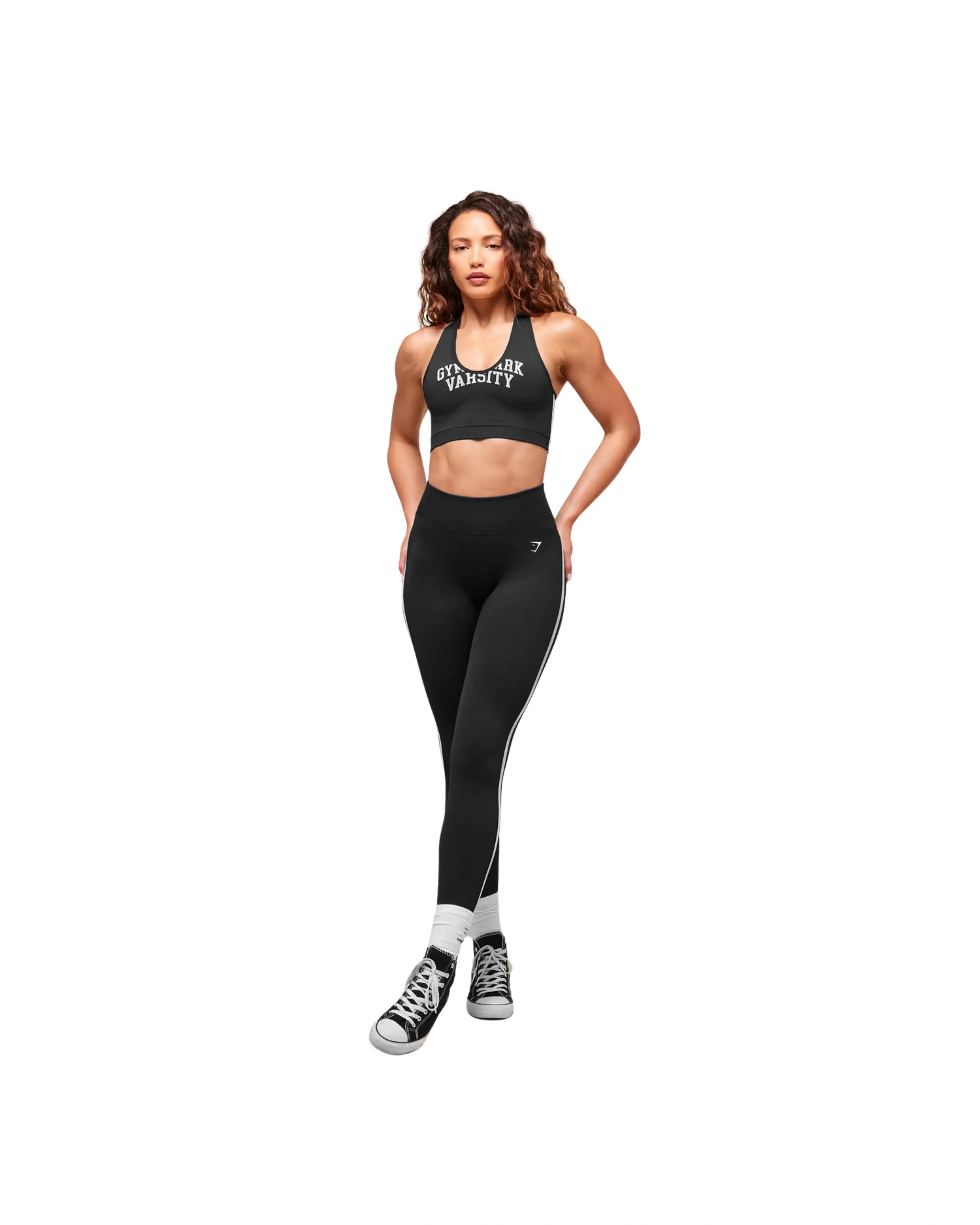 Gymshark Lift Varsity Seamless Tank Black - HypeFly India View 3