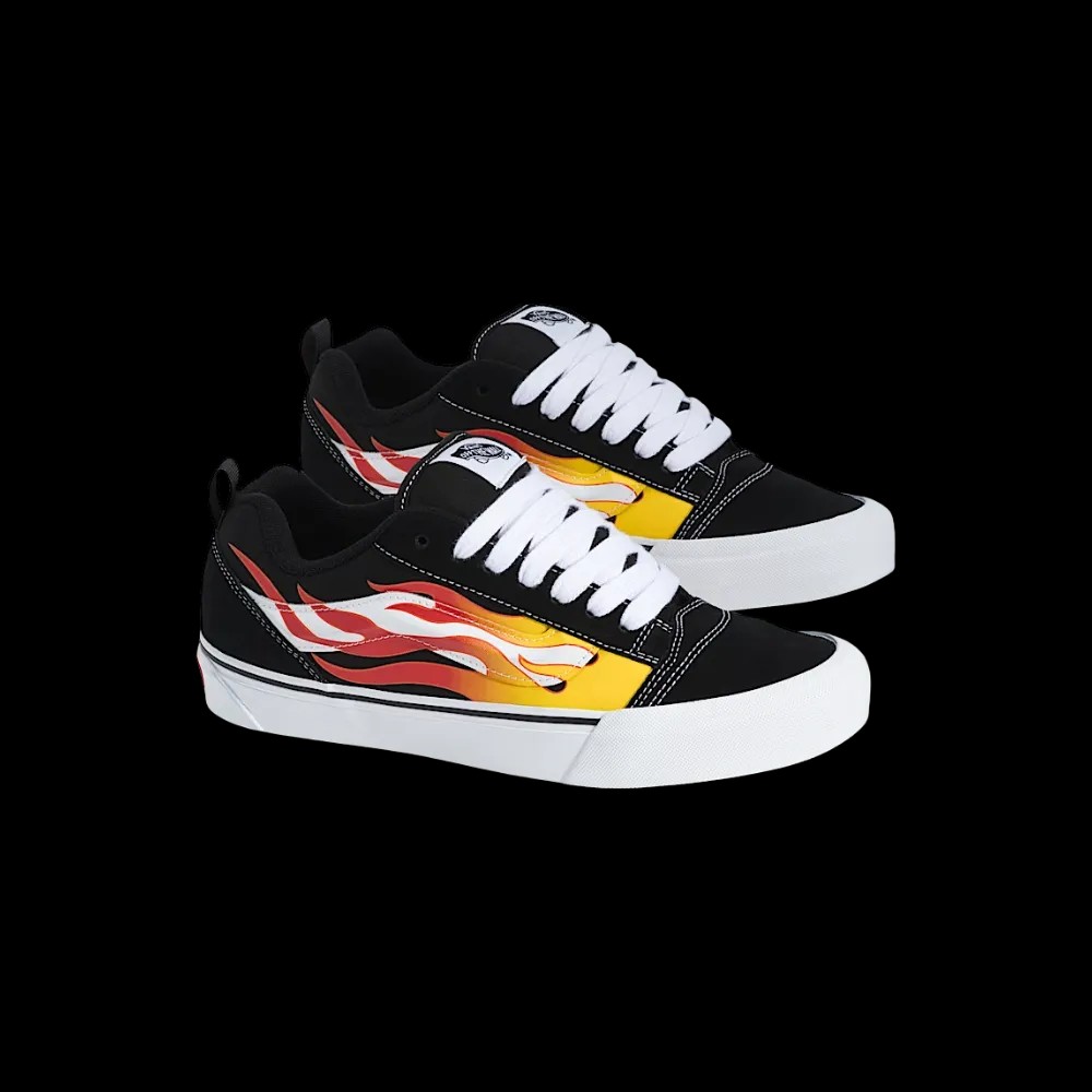 Vans Knu Skool Shoe Black And Red - HypeFly India View 5