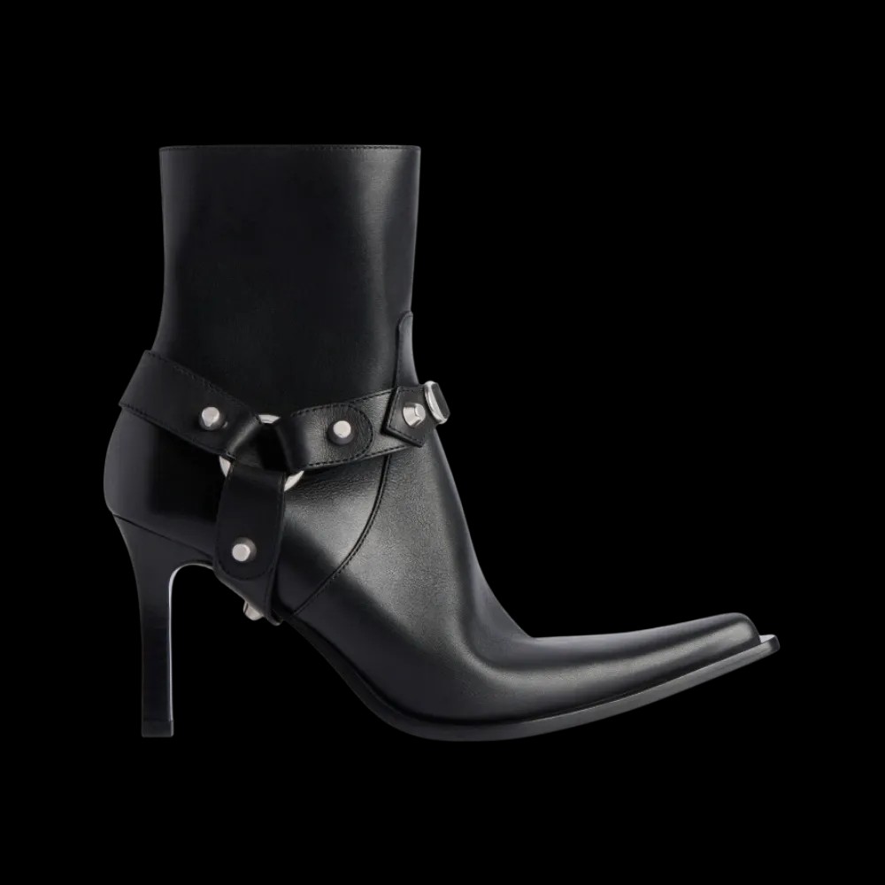 Balenciaga City Bootie With Harness In Black - HypeFly India View 1
