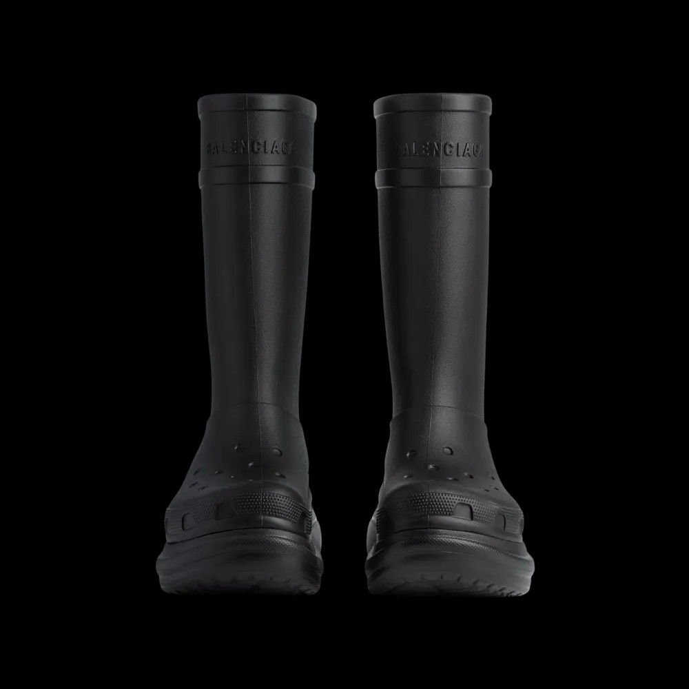 Balenciaga Crocs Boot In Black - HypeFly India View 4
