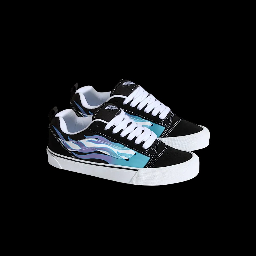 Vans Knu Skool Shoe Black And Blue - HypeFly India View 5