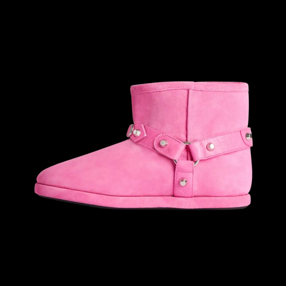 Balenciaga Alaska Soft Bootie In Dark Pink - HypeFly India View 3