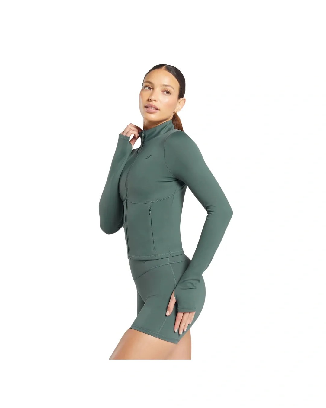 Gymshark Elevate Tracktop Slate Teal - HypeFly India View 3