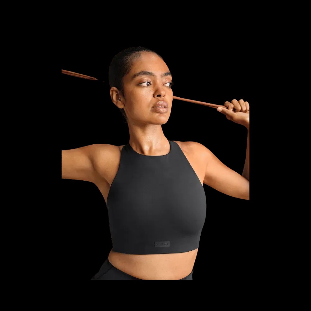Nike X Skims Women's High-Neck Bra Obsidian - HypeFly India View 3