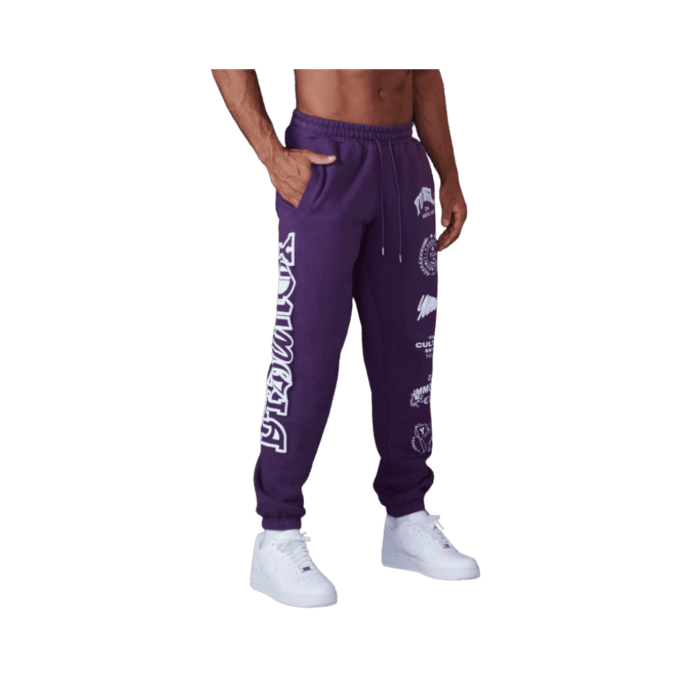 Young LA Immortal Killer Joggers Purple - HypeFly India View 2