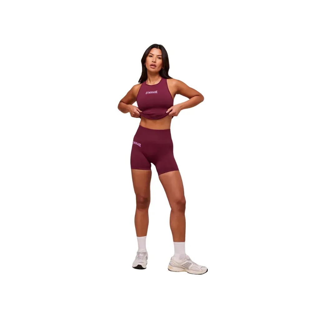 Gymshark Everyday Seamless Graphic Tank Strong Pink - HypeFly India View 3