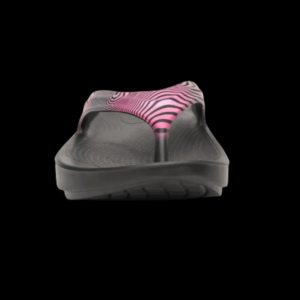 Oofos OOlala Limited Sandal - Disco Zebra - HypeFly India View 2