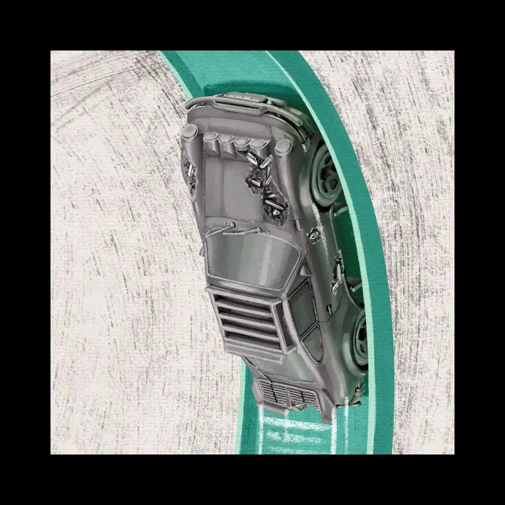 Hot Wheels x Daniel Arsham Legends Archive Lap 4 Poster - HypeFly India View 3