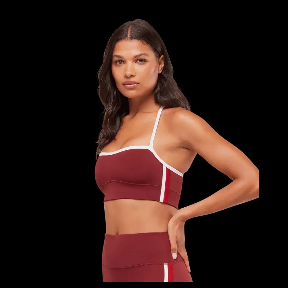 Gymshark Piping Sports Bra Sets Red - HypeFly India View 5