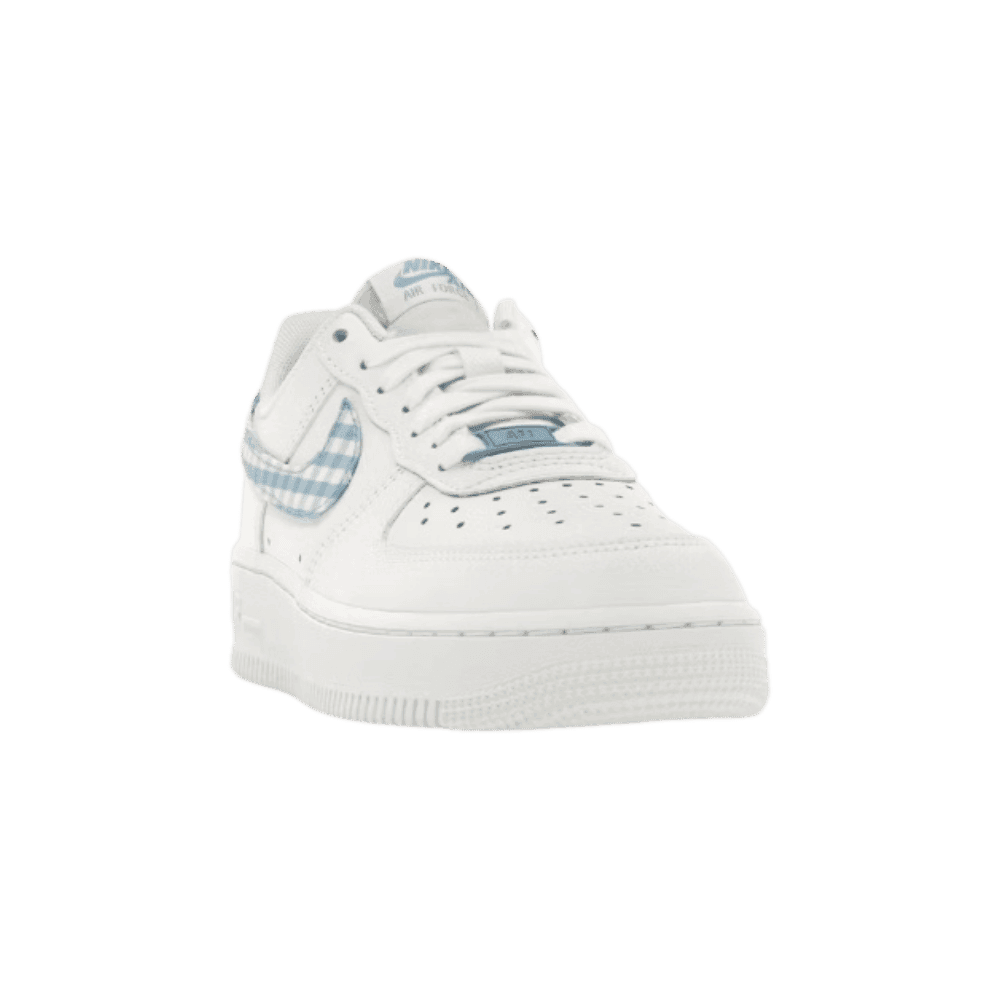 Nike Air Force 1 Low '07 Essential White University Blue Gingham - HypeFly India View 3