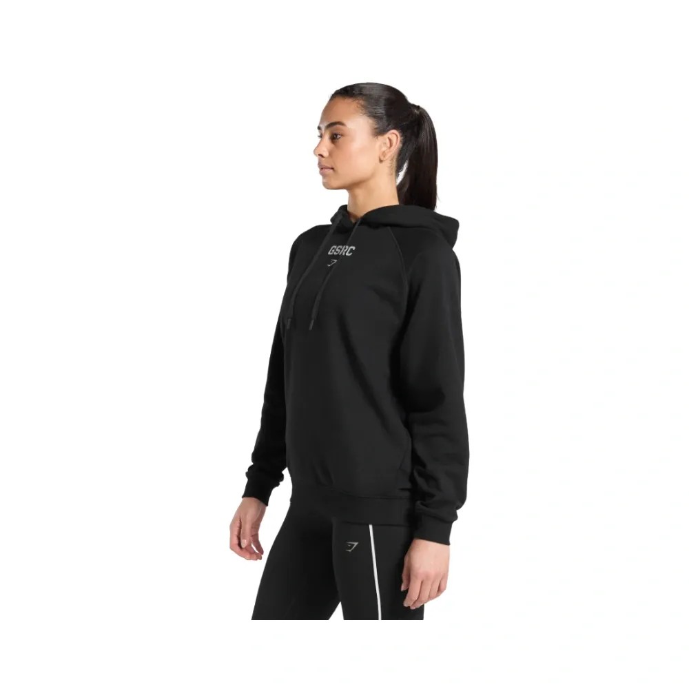 Gymshark Running Graphic Hoodie Black - HypeFly India View 5