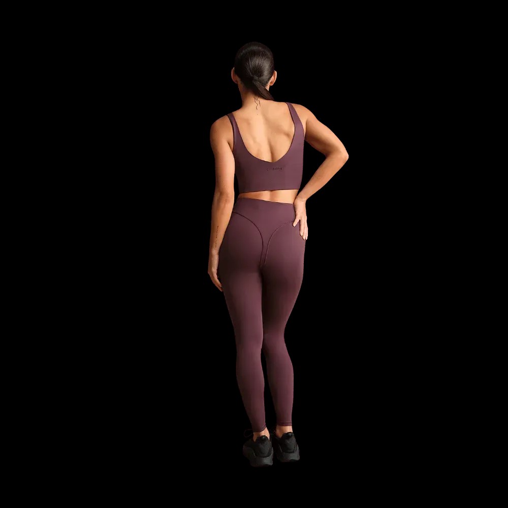Nike X Skims Matte Women's V-Neck Long-Line Bra CURRANT - HypeFly India View 2