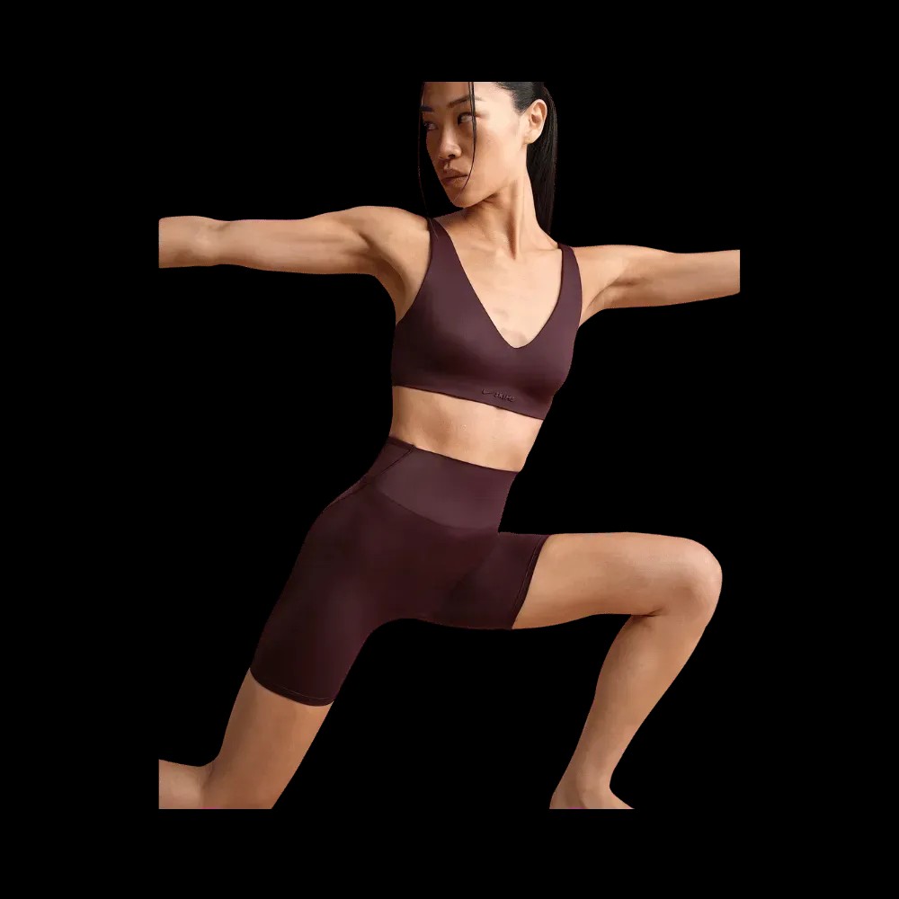 Nike X Skims Shine Women's High-Waisted 5" Biker Shorts CURRANT - HypeFly India View 3