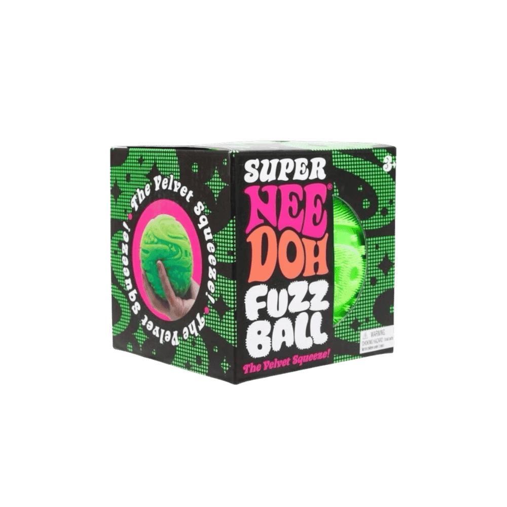 NeeDoh Super Fuzzball Squishy Fidget Toy Green - HypeFly India View 1