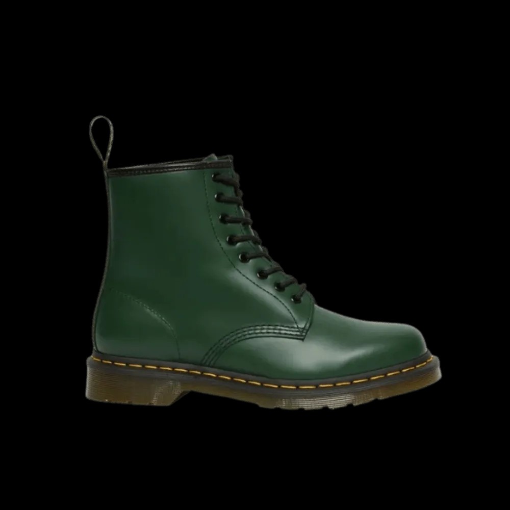 Dr Martens 1460 Smooth Leather Lace Up Boots Green - HypeFly India View 1