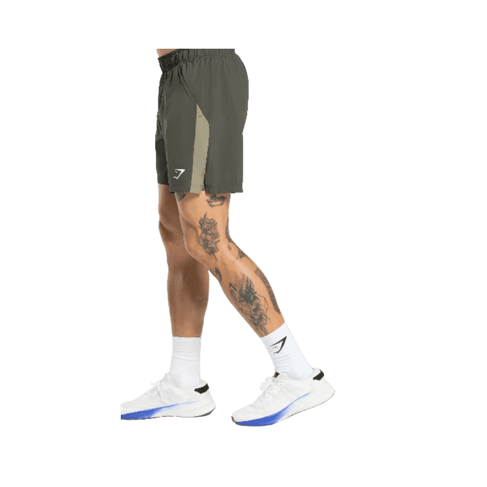 Gymshark Sport 7" Short Strength Green/Utility Green - HypeFly India View 3