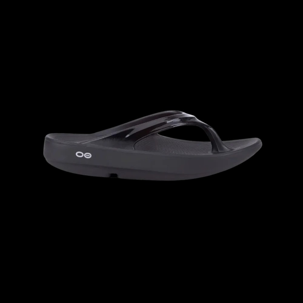 Oofos OOlala Sandal - Black - HypeFly India View 1
