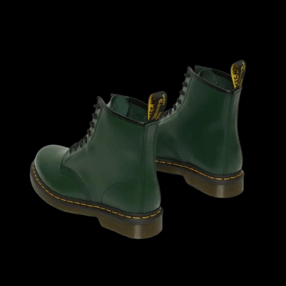 Dr Martens 1460 Smooth Leather Lace Up Boots Green - HypeFly India View 2