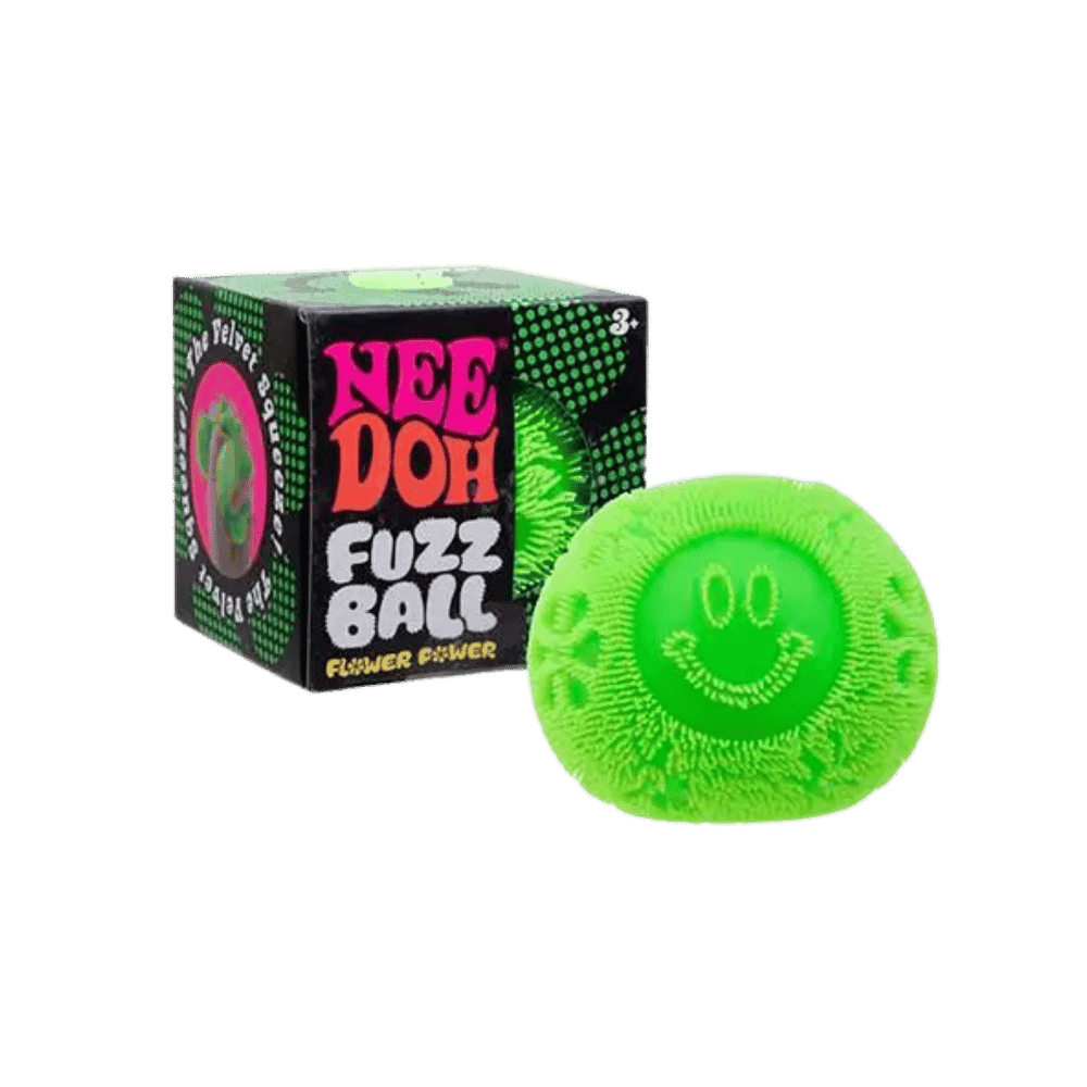 NeeDoh Super Fuzzball Squishy Fidget Toy Green - HypeFly India View 2