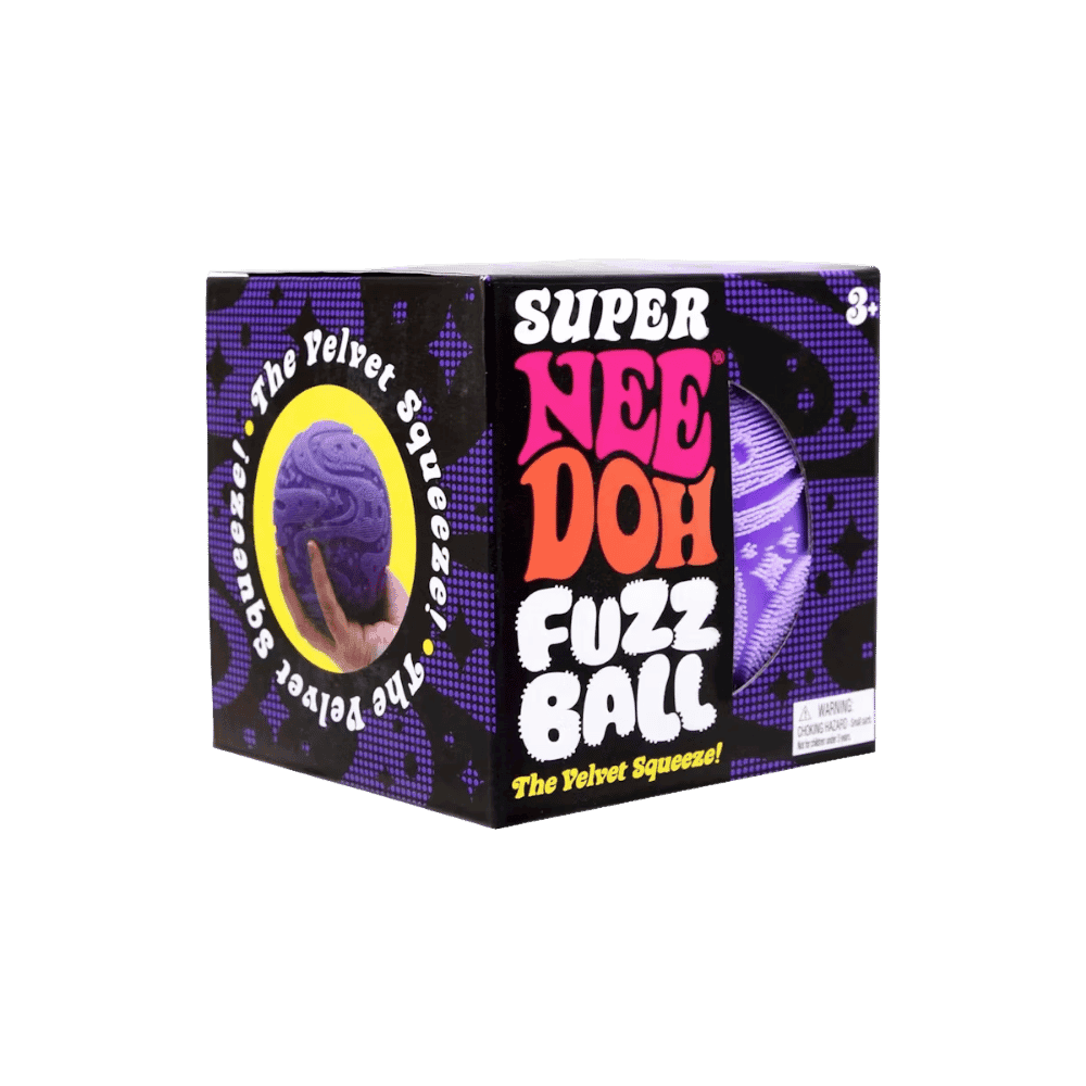 NeeDoh Super Fuzzball Squishy Fidget Toy Purple - HypeFly India View 1
