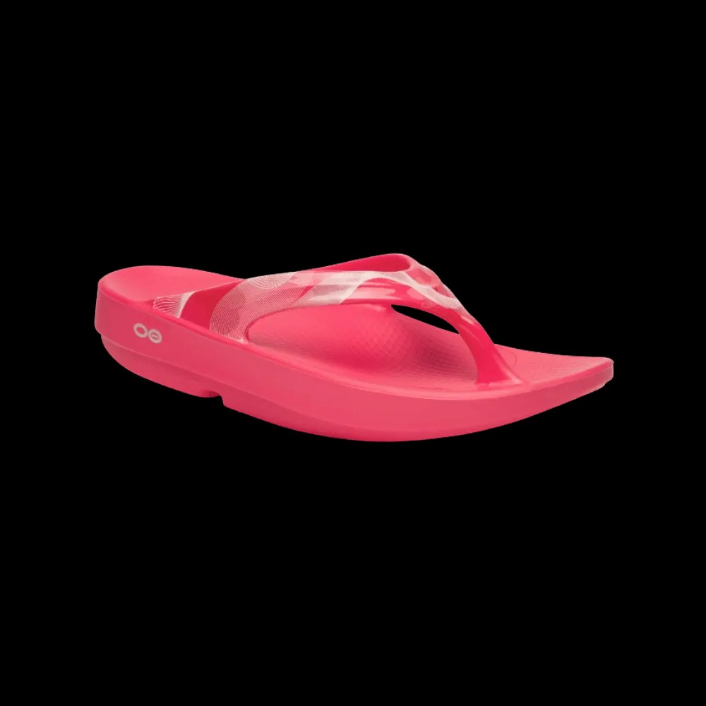 Oofos OOlala Limited Sandal - Neon Berry Breeze - HypeFly India View 4