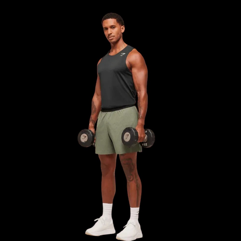 Gymshark Sport Zero 5" Short Base Green - HypeFly India View 2
