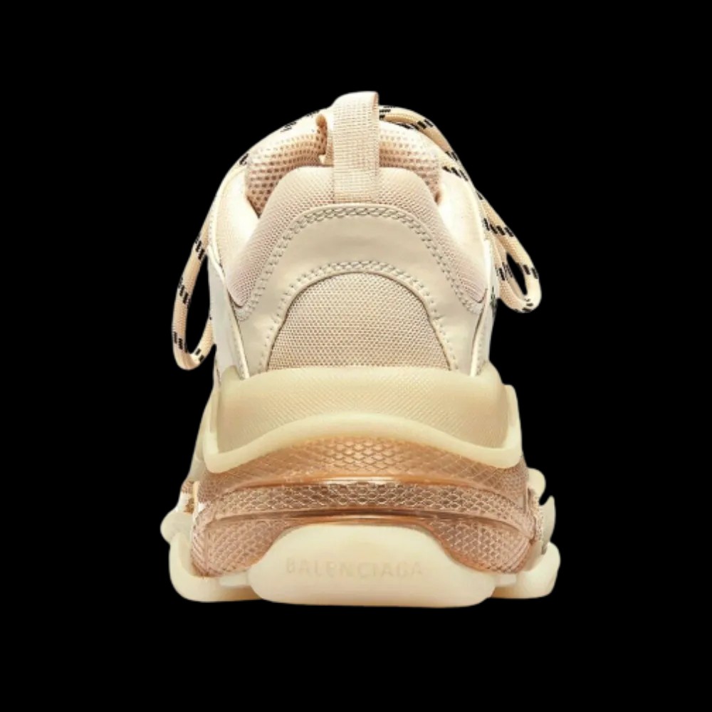 Balenciaga Triple S Clear Sole Sneaker In Beige - HypeFly India View 2
