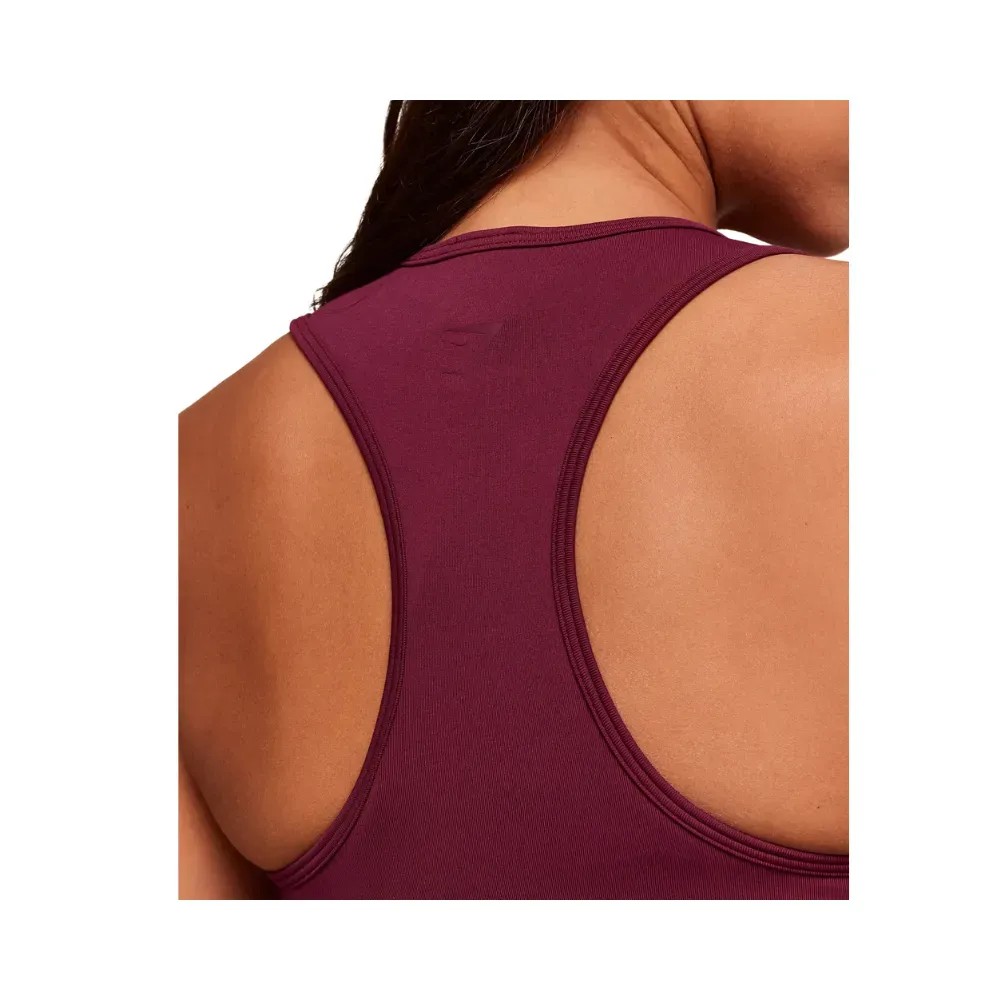 Gymshark Everyday Seamless Graphic Tank Strong Pink - HypeFly India View 5