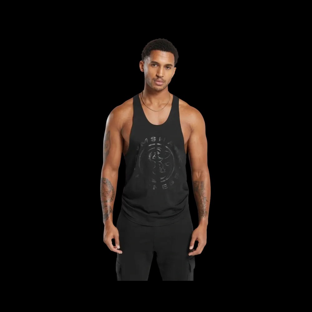 Gymshark Legacy Stringer Slim Fit Black - HypeFly India View 1