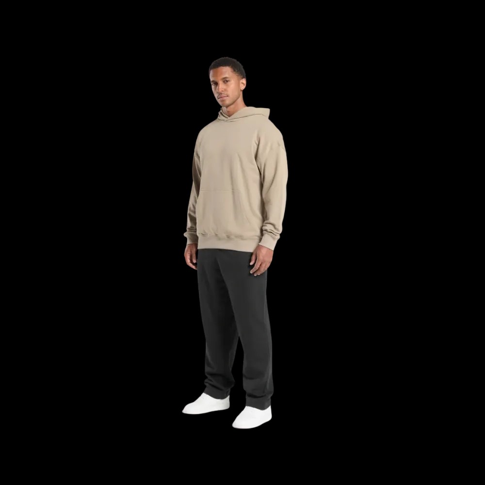 Gymshark Rest Day Essentials Hoodie Oversized Fit Sand Brown - HypeFly India View 3