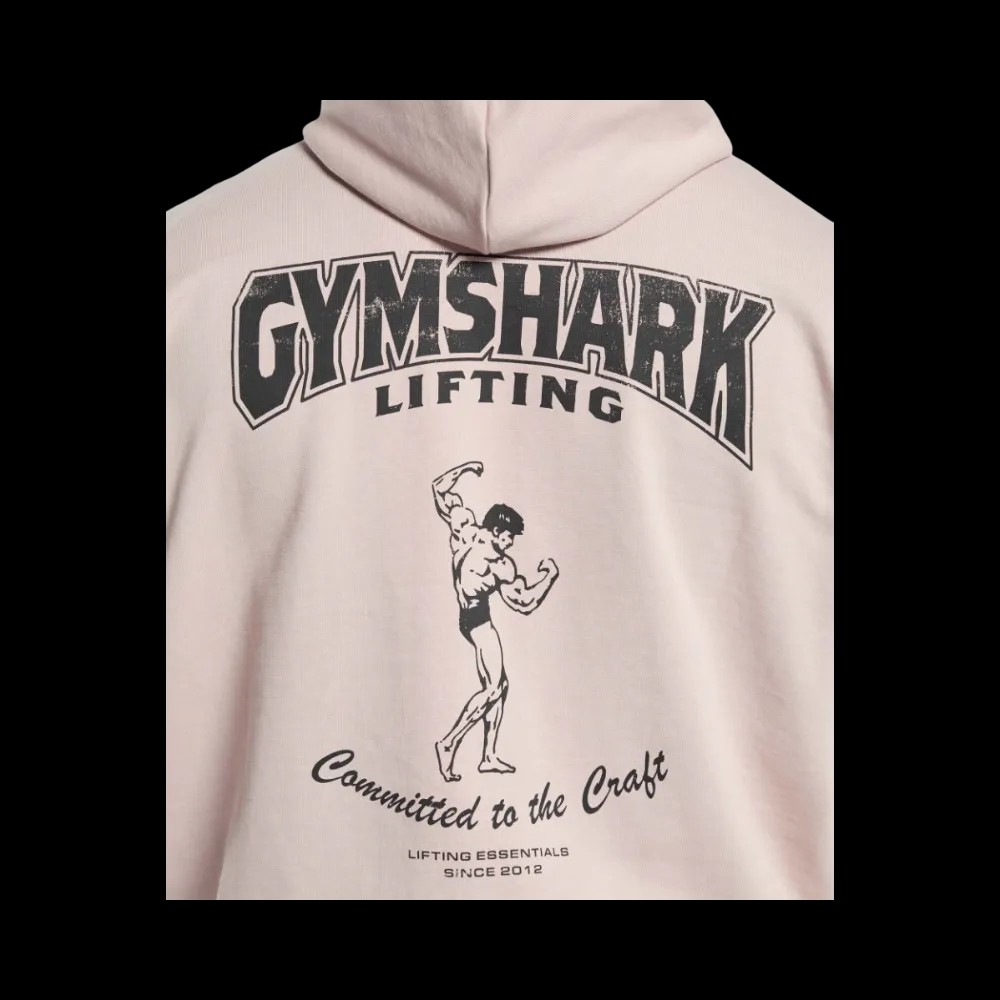 Gymshark Committed to the Craft Hoodie Oversized Fit Muted Pink - HypeFly India View 4