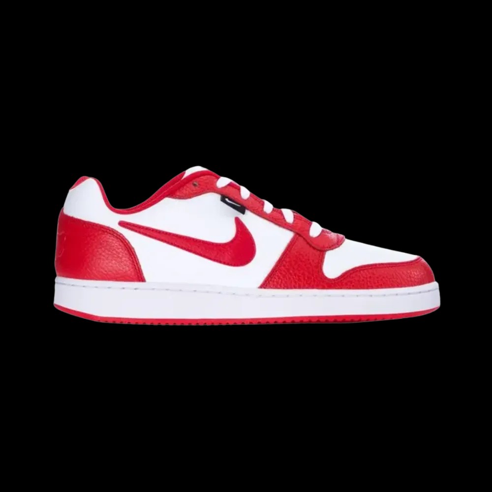 Nike Ebernon Low PRM White University Red Black - HypeFly India View 1