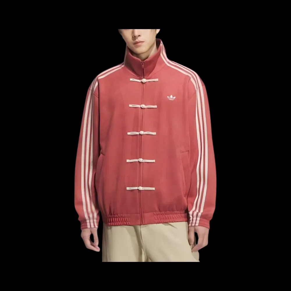 Adidas Originals CTT Chinese Track Top Casual Jacket Soft Red - HypeFly India View 3