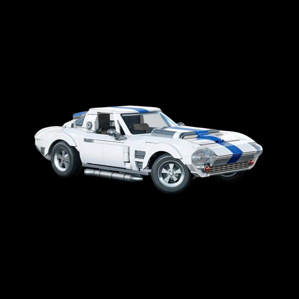 Mattel Brick Shop Hot Wheels Corvette Grand Sport Building Set - HypeFly India View 4