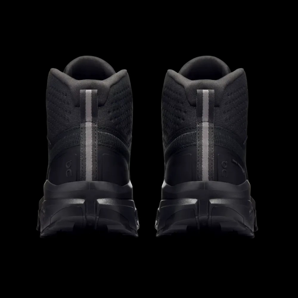 On Running Cloudrock Mid Waterproof Black Black - HypeFly India View 2