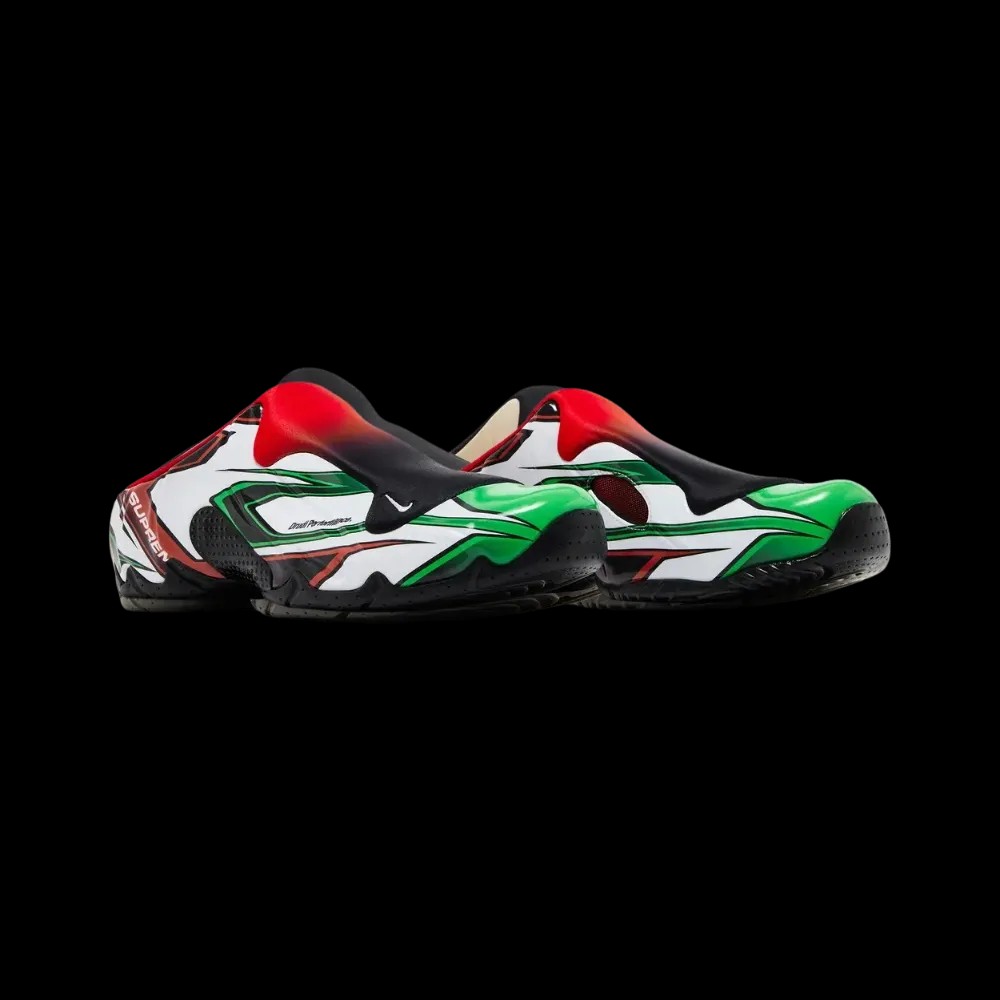 Nike Supreme x Clogposite 'White Gym Red Green' - HypeFly India View 5