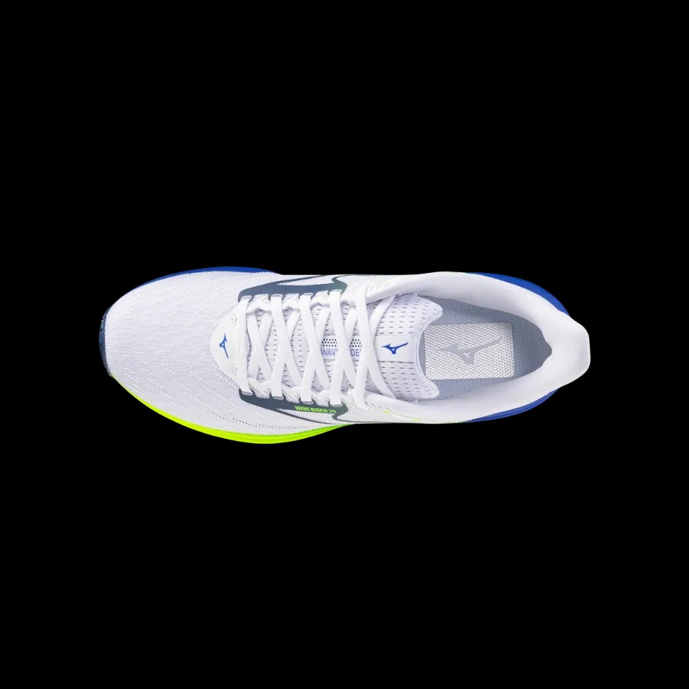 Mizuno Wave Rider 29 White-Estate Blue - HypeFly India View 5